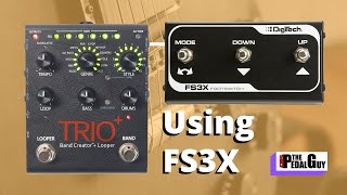 Video thumbnail for ThePedalGuy Presents Using the FS3X with the Digitech Trio Plus Looper and Band Creator Pedal by The Pedal Guy