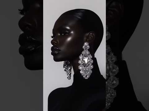 Black Beauty Hits Different  #fashion #anokyai #supermodel  #makeup