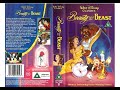 Original VHS Opening And Closing To Beauty And The Beast UK VHS Tape