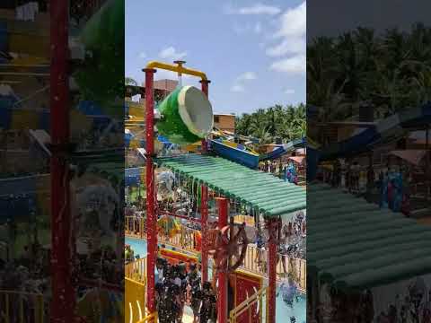 Water Splash on People Heavy Water Flow Slide😳😱| Rajhans Resort #shorts #trending #viral #waterpark