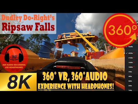 Dudley Do Right's Ripsaw Falls [8K 360] Islands of Adventure