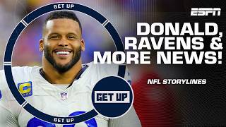 NFL STORYLINES 🏈 Aaron Donald's potential Rams return, Ravens' concerns & QB battles | Get Up