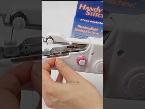 How to use a handheld sewing machine quick version. Check out the long version for more tips 🪡🪡