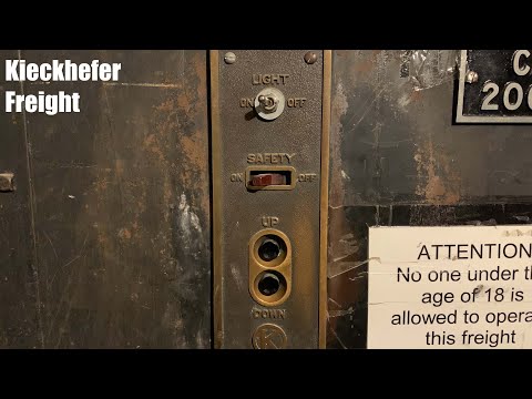 Historic 1935 A. Kieckhefer Manually Controlled Hydraulic Freight Elevator
