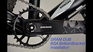 Installing a DUB SRAM NX Crankset on a BSA Bottom Bracket