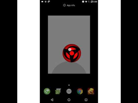 Sharingan Analog Clock Widget Video