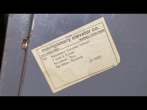 Vintage Montgomery Hydraulic Freight Elevator @ Von Maur, Briarwood Mall, Ann Arbor, MI