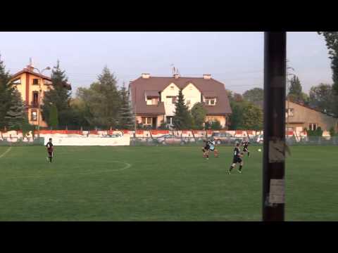 Zwycieska bramka z meczu Świt Warszawa - LKS Chlebnia 4:3. 31.08.2013