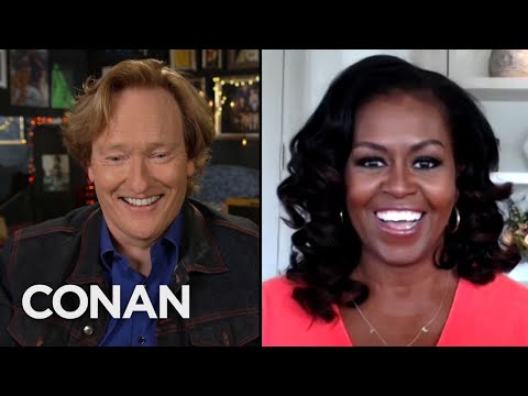 ミシェル・オバマ＆彼女の家族は検疫を楽しんだ...In The Beginning - CONAN on TBS (Michelle Obama & Her Family Enjoyed Quarantine...In The Beginning - CONAN on TBS)