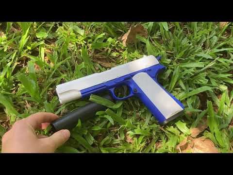 Shell Ejecting Colt 1911 toy pistol range test