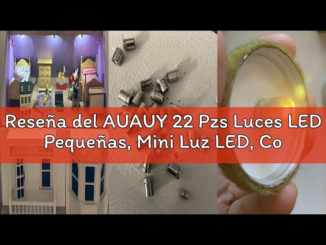 Vídeo relacionado con AUAUY 22PCS Luces LED PequeñAs, Blanco CáLido Mini Luz LED, Miniluces EléCtricas para DecoracióN de Fiestas Manualidades, Accesorios para Casa de MuñEcas
