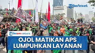 Demo Besar-besaran Ojol Seluruh Indonesia, Ramai-ramai Matikan Aplikasi Bikin Layanan Lumpuh Total