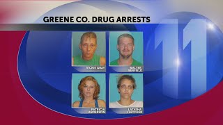 Four people facing charges after Greene County drug bust