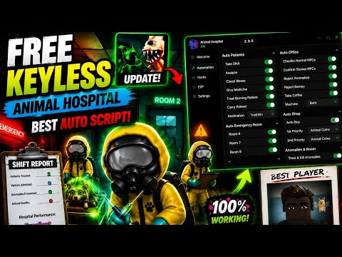 [💊 Best script ] Animal Hospital - Full auto ( Keyless🔥 )
