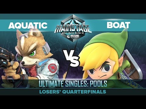 Aquatic vs BOAT - Losers' Quarterfinals: Ultimate Singles Pools - Mainstage | Fox vs Toon Link