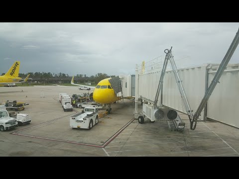 Spirit Airlines  A320 Neo landing in Orlando. (CAK-MCO)