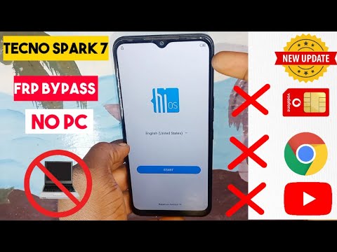 Tecno Spark 7 Frp Bypass Android 11 / Tecno Kf6i, Kf6j, Pr651 Google Account Bypass || Without Pc