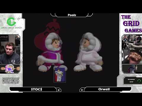Melee: STOC$ (Ice Climbers) V Orwell (Marth) - Obelisk 76 Tournament SSBM