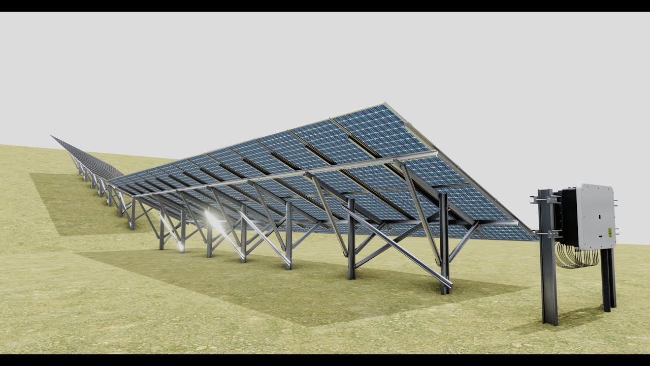 Costruzione solare a colonna singola tipo-3 Modello 3D