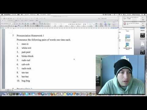Pronunciation Homework 1