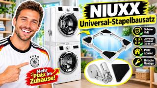 🟢🟢🟢 NIUXX Universal-Stapelbausatz/Verbindungsrahmen für Waschmaschine und Wäschetrockner
