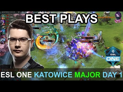 ESL One Katowice 2019 BEST PLAYS Day 1 Highlights Dota 2 Time 2 Dota #dota2 #eslone