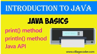 Download the video "#2.2 - print and println methods and the Java API"