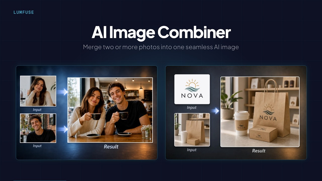 AI Image Combiner – Merge Multiple Photos into One Seamless AI Image