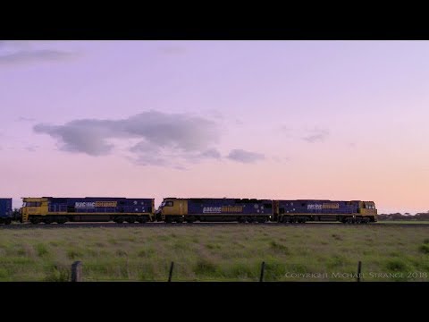 6MA5 Pacific National Container Train (13/10/2017) - PoathTV Australian Railways