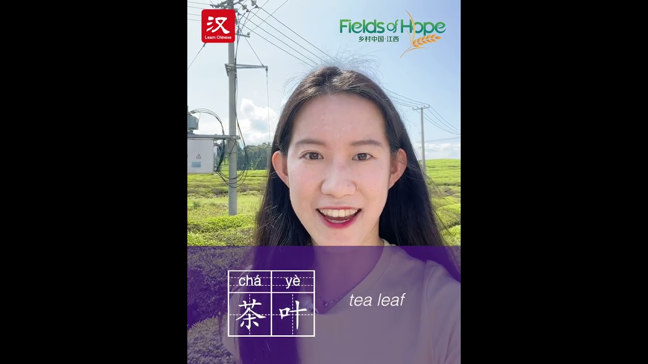 Learn Chinese in 1 min: How to say "tea leaf" in Chinese?
