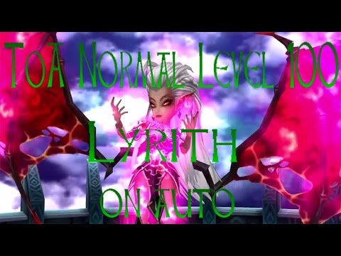 [ Summoners War ] ToA Normal Level 100 Lyrith on Auto