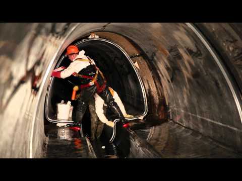 Bezwykopowa renowacja kanału o średnicach od 1500/2200 do 2350/3000