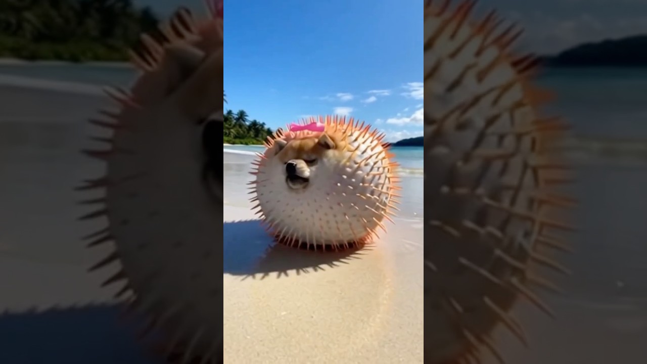 柴犬がフグになると？　AIおばあちゃんと柴犬　#aiおばあちゃん #柴犬 #ai動画 #かわいい犬