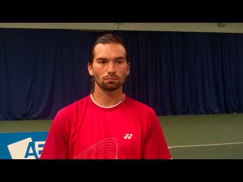 Peter Torebko after winning the Aegon GB Pro-Series Newcastle