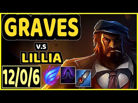 CARIOK (GRAVES) vs LILLIA - 12/0/6 KDA JUNGLE CHALLENGER GAMEPLAY - BR