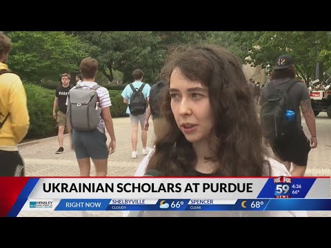 Ukrainian scholars take refuge at Purdue