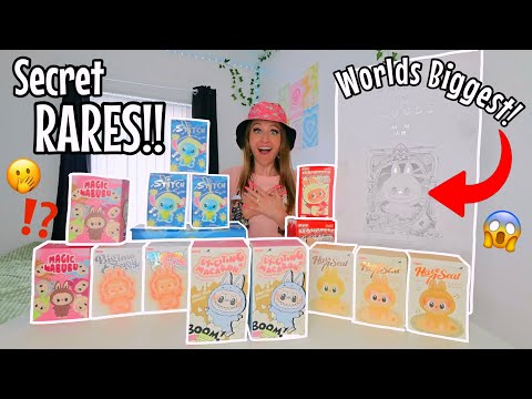 UNBOXING *EVERY* VIRAL LABUBU BLIND BOX TO EXIST!!🫢⁉️(SECRET RARE FINDS & WORLDS BIGGEST LABUBU!!😱✨)
