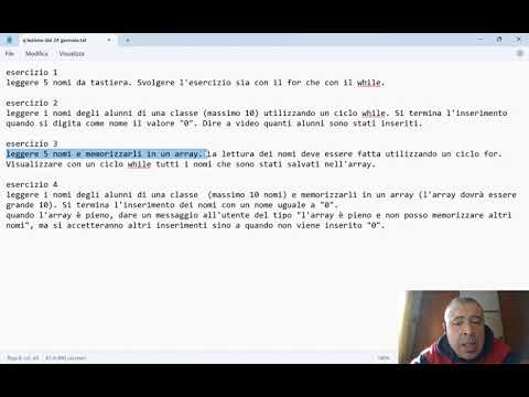 C# - lezione 20 bis: 4 esercizi su cicli for e while e array