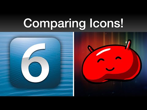 iOS 6 vs Android 4.1 Jellybean Icons