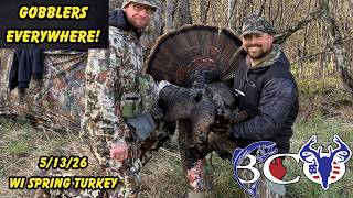 First time hunting turkeys in WISCONSIN | INSANE!