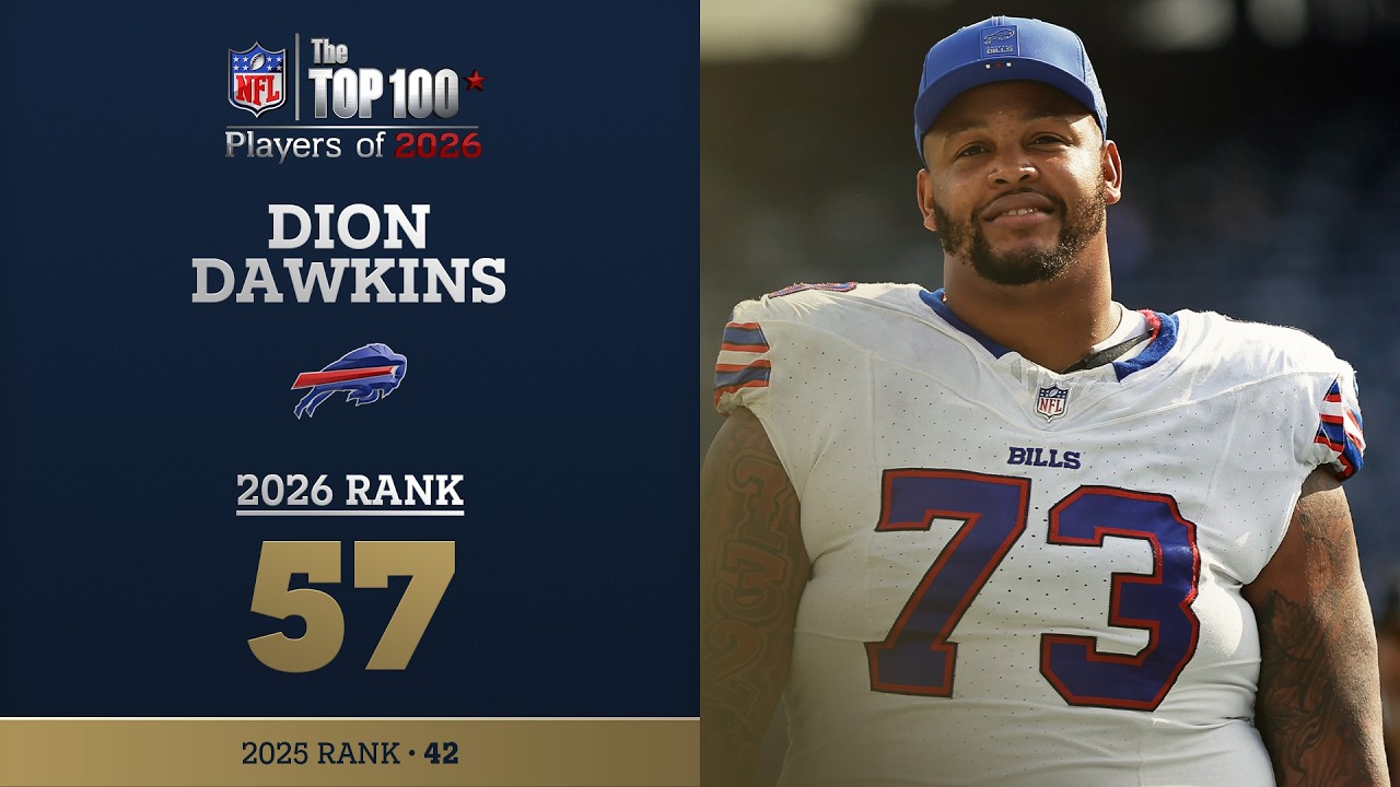 57: Dion Dawkins (OT, Bills) | Top 100 Players of 2026