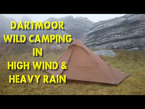 Wild Camping on Dartmoor - Kings Tor - High Wind and Heavy Rain