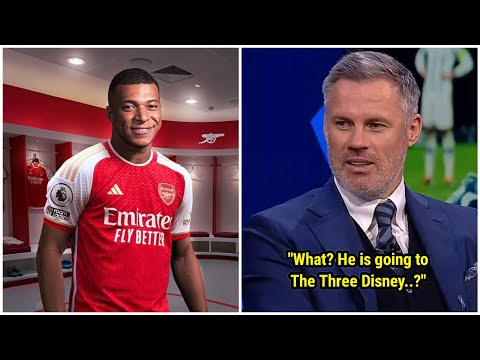 Thierry Henry and Jamie Carragher's reaction when Kylian Mbappe was mentioned about joining Arsenal😂