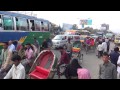Incredible traffic in Dhaka, Bangladesh in HD, 2014. part 2