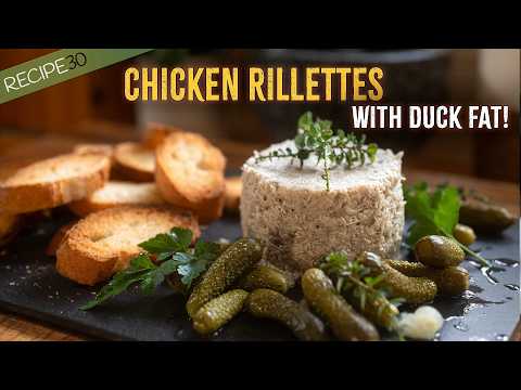 Decadent Chicken Rillettes with Duck Fat