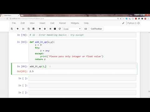 Python 3 Exception Handling Tutorial 1 Error Handling In Python Using Try And Except
