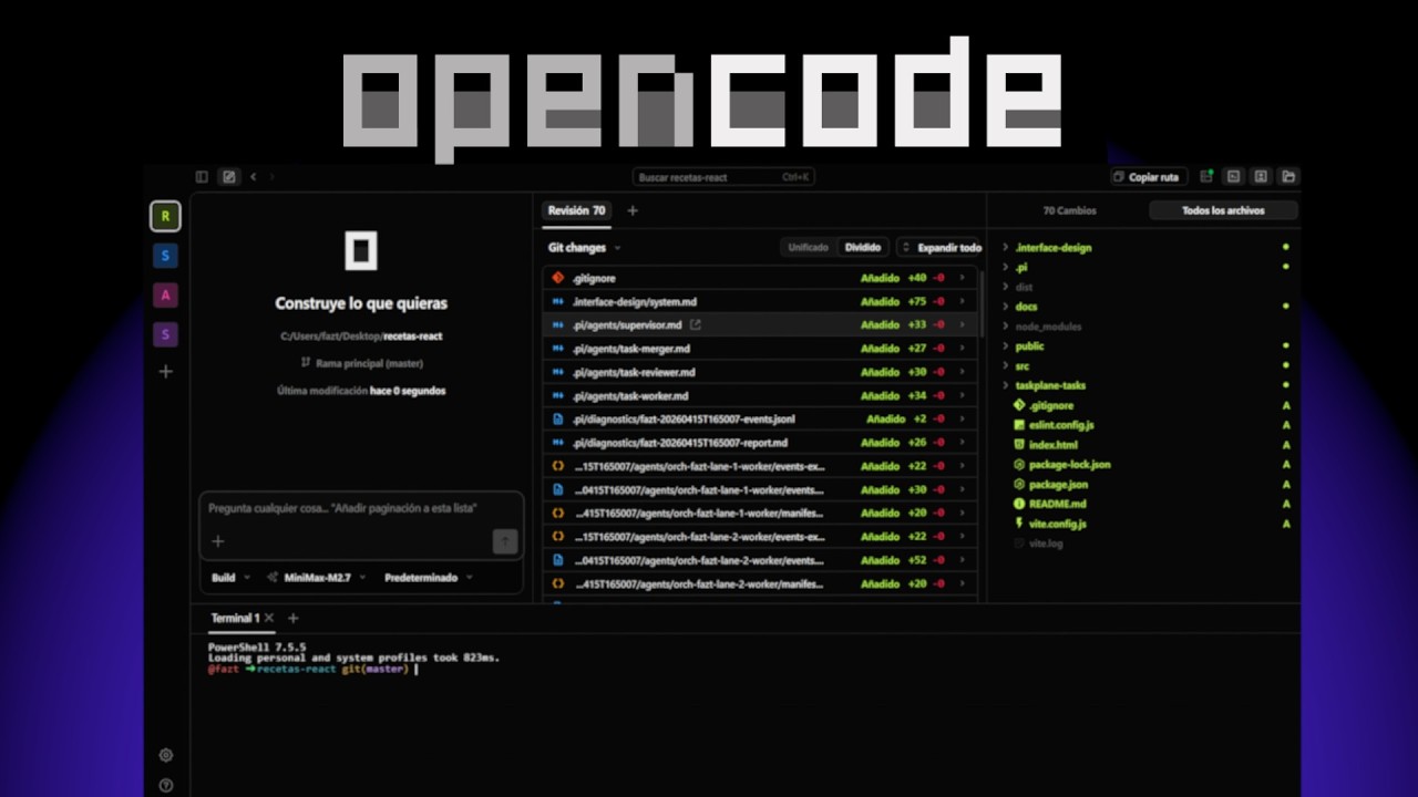 OpenCode Web: La Interfaz GRATIS que Nadie Está Usando (Múltiples Proyectos a la Par)