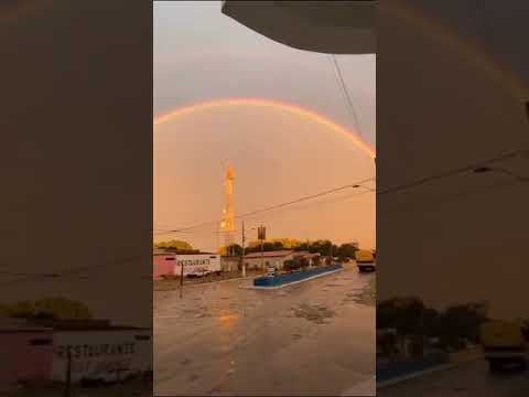 um lindo arco-íris em São Romão mg...