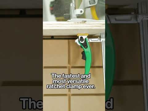 The MatchFit Ratchet Clamp AP - Most Versatile Ratchet Clamp Ever! www.Microjig.com #shorts