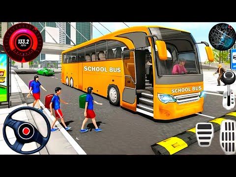 US School Bus Driving Simulator 3D - School Bus Coach Driver - Android GamePlay